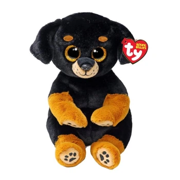 Мягкая игрушка TY Beanie Bellies собака Rottweiler, высота 22 см (16см в сидячем положении) 41290