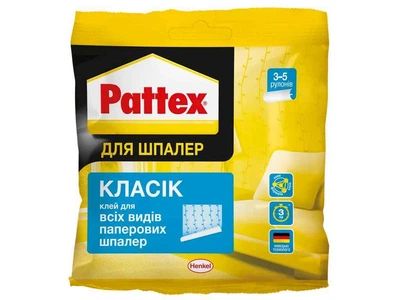 Клей для шпалер PATTEX 95г "Класік" (3-5 рул.) для всіх видів шпалер