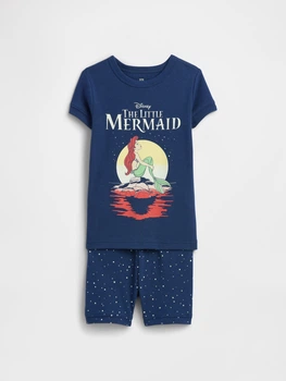 Детская пижама Disney Little Mermaid GAP футболка и шорты 1159858506 (Синий 3) на рост 100 см