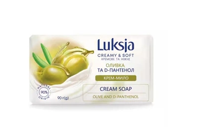 Крем-мило Luksja Оливка та D-пантенол 90 г. (4820263231289)