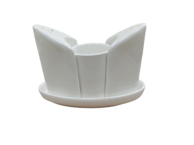 Соль, перец, зубочистка, подставка от IDEAL Сеramic, фарфор, 13 см, белая
