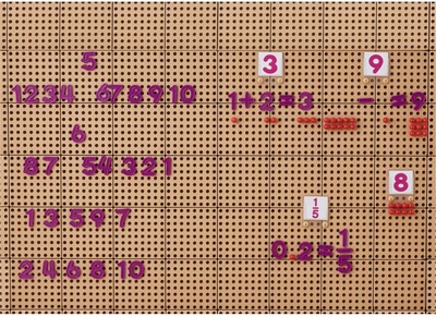 Zestaw cyferek i znakow Masterkidz do nauki liczenia i matematyki dla paneli Stem 82 elementy ME30429 (6955920030429)