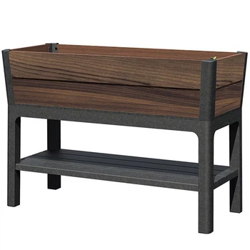 Горщик для квітів Keter Deco Elevated Garden Brazil brazilian with graphite frame Brazilian 261042
