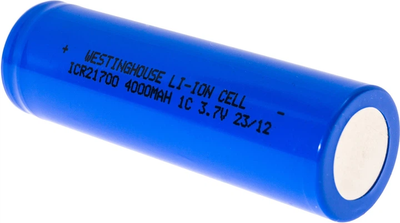 Аккумулятор Westinghouse ICR21700 4000 мАч 3,7 В литий-ионный без платы защиты Flat Top