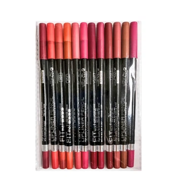 Набор карандашей для губ натуральные цвета Fit me! Lipliner Pencil 12 штук