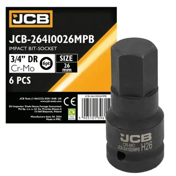 Головка ударна 3/4" HEX 26 мм JCB-26410026MPB