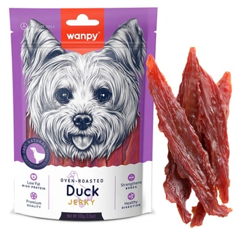 Ласощі для собак Wanpy Duck Jerky з качкою 100 гр