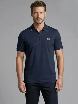 Поло мужское Paul & Shark Zipper Polo PSL-16012DB L