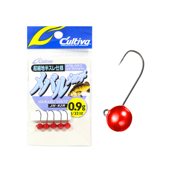 Джиг-головка Owner Mebaru Shot JH-82R 0.9г(5шт) Red