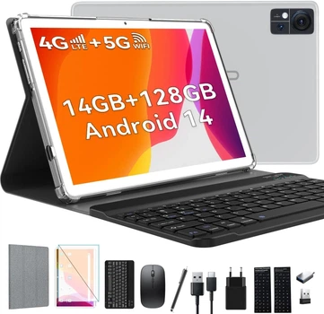 Планшет 10" Full HD ZONKO D106 (8+6)/128ГБ 4G 2-SIM 8 ядер Android 14 8000mAh Сірий