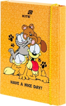 Папка для тетрадей на резинке Kite Garfield B5 картон (GF26-210)