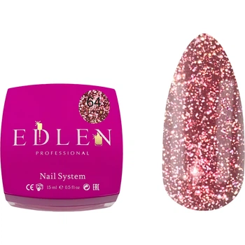 EDLEN Builder Gel Flash Світловідбиваючий гель №64, 15 мл