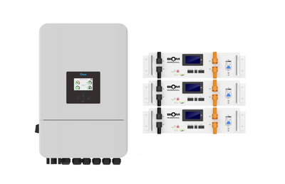 Комплект автономного енергопостачання інвертор Deye SUN-15K-SG05LP3-EU-SM2 15 кВт + три батареї Biom Professional BALFP-R512100-UNI 5.12 кВт·рік