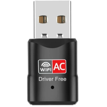 Бездротовий Wi-Fi-адаптер ColorWay Wi-Fi 5 дводіапазонний 2.4/5 ГГц 200/433 Мбіт/с Black (CW-AD-W2)
