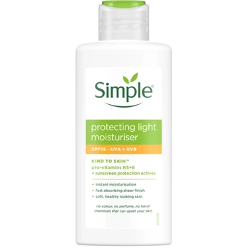 Крем для лица Simple Kind To Skin Protecting Light Moisturizer SPF15 Легкий защитный 125 мл (8710908435812)
