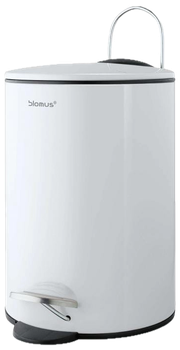 Kosz na śmieci Blomus Tubo B68945 stalowy 3 l Biały (4008832689451) 
