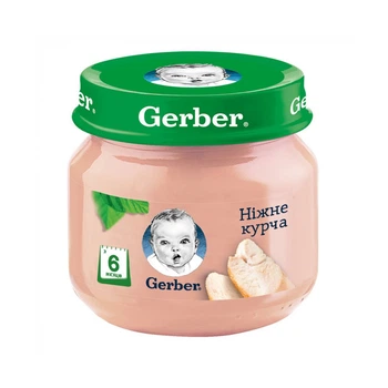 Детское пюре Gerber нежный цыплёнок 80 г (7613033644948)