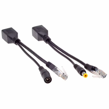 Комплект пассивных PoE сплиттеров RJ45 12В 5.5х2.1 мм Черный 312858 03 AT3