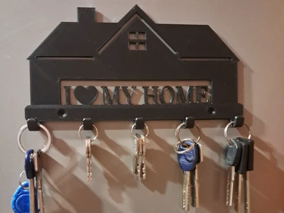 Настінна ключниця I love my home. Aivory