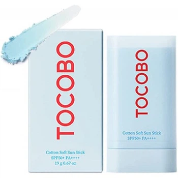 Зволожувальний сонцезахисний крем у стику Tocobo Cotton Soft Sun Stick SPF50+ PA++++ 19g