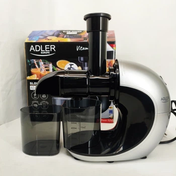 Соковыжималка шнековая для цитрусовых фруктов и овощей Adler AD 4130 домашняя электрическая на 150Вт
