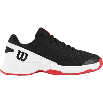 Кроссовки теннисные детские Wilson RUSH PRO L JR черно-бело-красные 29.5 WRS330100