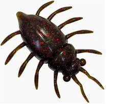 Силиконовая приманка Fishup Maybug 1" (5pcs.), #050 - Green Pumpkin Brown/Red & Purple,10130112