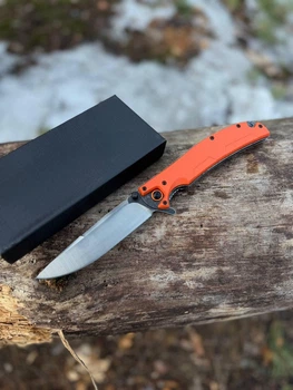 Складной нож Iron D2 оранжевый 21.5 см