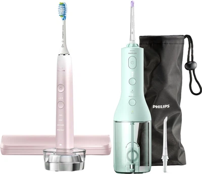 Набір Philips Sonicare Електрична зубна щітка HX9911/84 Diamond Clean 9000 + Іригатор HX3826/24 Power Flosser 3000