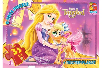 Пазли ТМ "G-Toys" із серії "Рапунцель", 35 елементів TA010