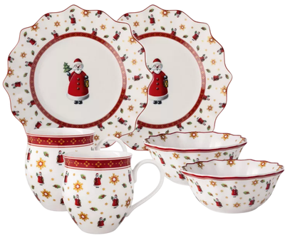 Сніданковий набір Villeroy & Boch Toy’s Delight Santa 6 предметів (4003686456402)
