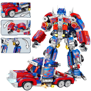 Конструктор Робот трансформер Optimus Prime Оптимус Прайм Vs Машина, набор 2 в 1 HDSYR_556