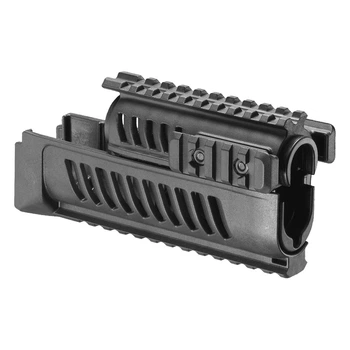 Тактична цівка FAB для AK 47/74, 4 планки чорна