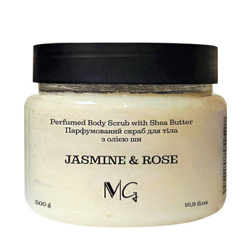 Скраб для тела парфюмированный с маслом ши MG Jasmine & Rose 500 г