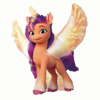 Фольгированный шар Flexmetal мини-фигура My Little Pony Санни цветная 6784