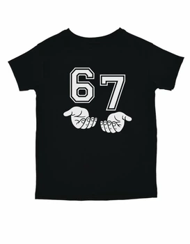 Підліткова футболка для хлопчика Спиногриз Six Seven руки СПИ-09511 140 см Чорний