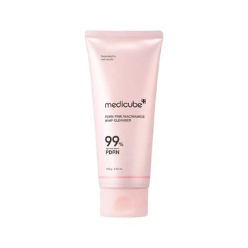 Пінка для вмивання з полінуклеотидами та ніацинамідом PDRN Pink Niacinamide Whip Cleanser Medicube 120 г 8800289473159