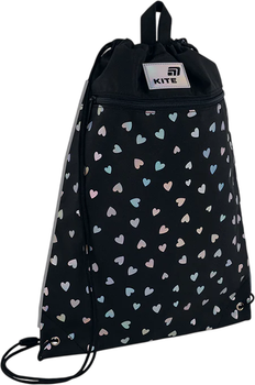 Сумка для взуття Kite Black&Silver 46х33 см Чорна (K26-601M-14)
