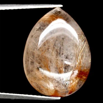 Кварц волосатик 12.83 CT 14.0 X 18.6 X 6.4 mm (241390)
