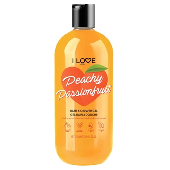Очищувальний гель для душу I LOVE IL Bath & Shower gel PEACHY PASSIONFRUIT 750 мл (5060849634120)