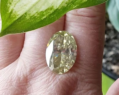 Муассанит светло желтый 12.95 ct (5077315)