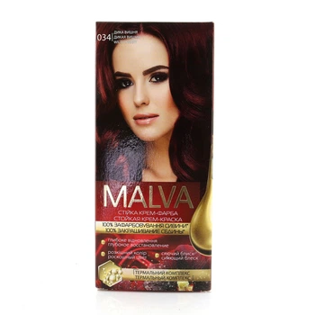 Крем-краска для волос Malva Hair Color Дикая вишня №34 - 417322