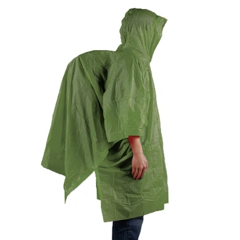 Пончо AceCamp Vinyl Rain Poncho green хакі