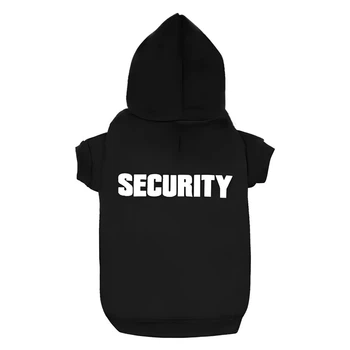 Одяг для домашніх тварин RESTEQ - толстовка Security для котів та собак середнього розміру M, стильна тепла кофта для вихованців