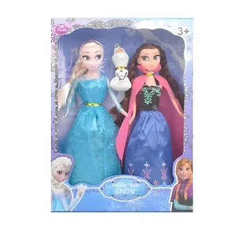 Куклы Эльза и Анна 28 см с Олафом из мультфильма "Холодное сердце" Frozen — набор кукол Эльза и Анна в классических нарядах,