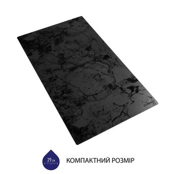 Электрическая варочная поверхность Domino MINOLA MHS 3072 KMR, цвет мраморный, стеклокерамическая, компактная на 2 конфорки