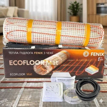 Комплект теплої підлоги нагрівальний мат Fenix LDTS 160 Вт/m2 + терморегулятор