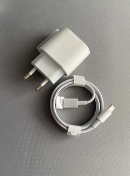 Мережевий зарядний пристрій 20 W USB-C + Кабель USB-C to Lightning 1 м