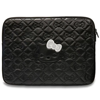 Чехол-папка для ноутбука Hello Kitty Sleeve Zip PU Quilted Bows 14 inch Black (HKCSZPEKHBPK)
