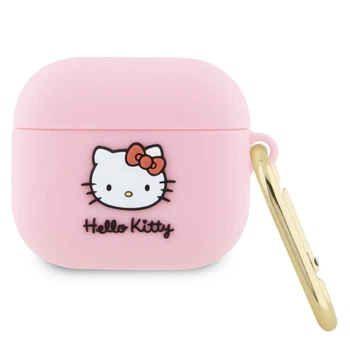 Чехол для наушников Hello Kitty Silicone 3D Kitty Head для AirPods 3 Pink (Hel000068-0)